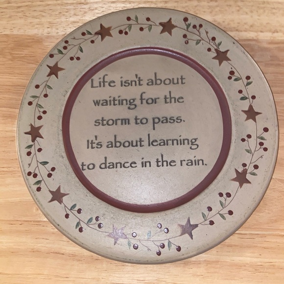 Decorative Quoted Plate - Picture 1 of 4